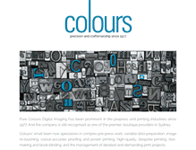 Tablet Screenshot of coloursdigital.com.au